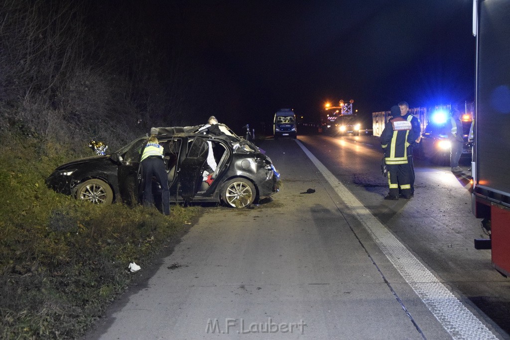 Schwerer VU A 4 Rich Olpe kurz vor AS Koeln Klettenberg P019.JPG - Miklos Laubert